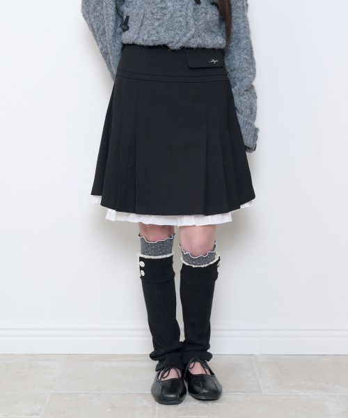 ILLIGO（イリゴ）の「ボウカンカンスカートパンツチャコール（スカート