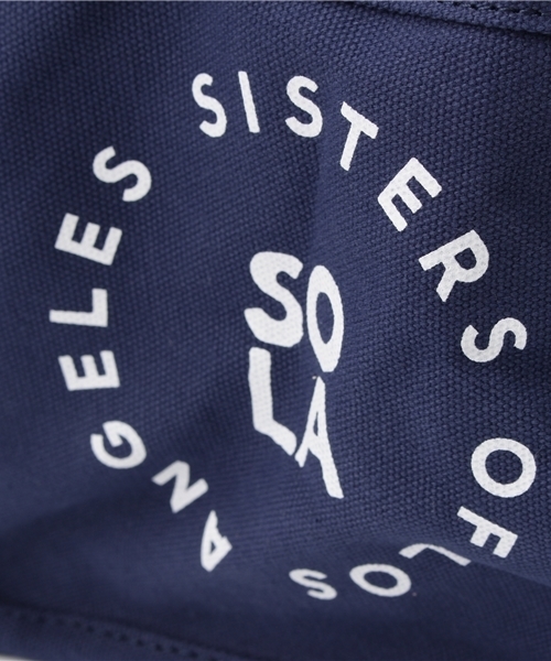 SoLA（Sister Of  Los Angels)（ソラ（シスターオブロサンゼルス））の「BOAT TOTE BLACK PRINT/ボートトートバッグ（トートバッグ・レディース・ベージュ/ネイビー・FREE）」の9枚目の写真