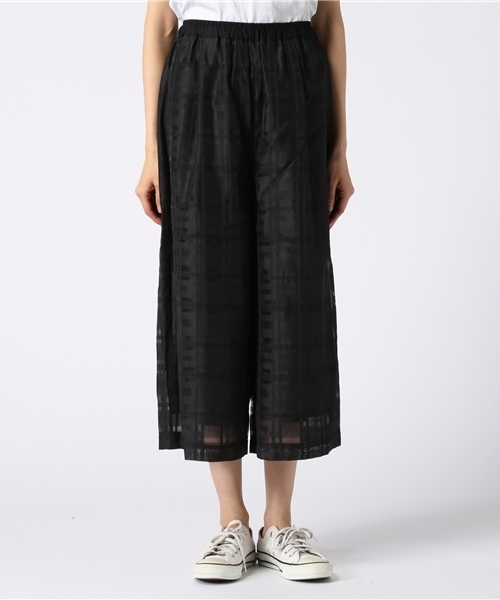 LBC（エルビーシー）の「 シャドーチェックワイドパンツ（その他パンツ・レディース・ブラック/オフホワイト・MEDIUM）」の10枚目の写真