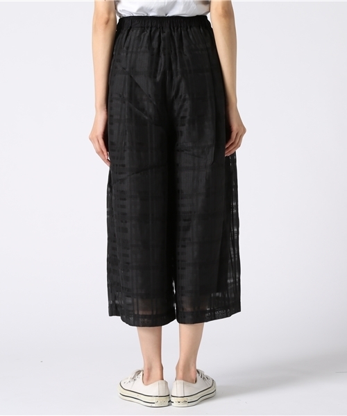 LBC（エルビーシー）の「 シャドーチェックワイドパンツ（その他パンツ・レディース・ブラック/オフホワイト・MEDIUM）」の4枚目の写真