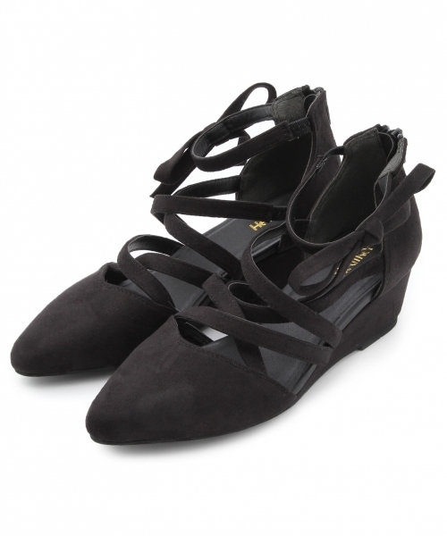 Heather（ヘザー）の「リボンレースパンプス　730701（パンプス・レディース・ブラック/ブラウン・LARGE/MEDIUM）」の2枚目の写真