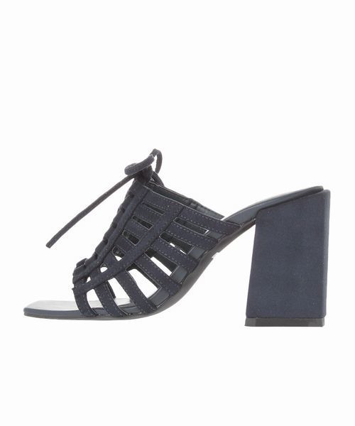 EMODA（エモダ）の「CHUNKY HEEL LACE シューズ（サンダル・レディース・ブラック/ベージュ/ネイビー・SMALL/LARGE/MEDIUM）」の3枚目の写真
