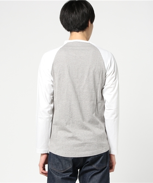 adidas（アディダス）の「【adicolor】 Tシャツ [TREFOIL LONG SLEEVE TEE]（Tシャツ/カットソー・メンズ・ホワイト×ブルー/ライトグレー/ブラック・MEDIUM/SMALL/X-SMALL/LARGE/XX-LARGE/X-LARGE/XXX-LARGE）」の5枚目の写真