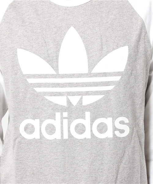 adidas（アディダス）の「【adicolor】 Tシャツ [TREFOIL LONG SLEEVE TEE]（Tシャツ/カットソー・メンズ・ホワイト×ブルー/ライトグレー/ブラック・MEDIUM/SMALL/X-SMALL/LARGE/XX-LARGE/X-LARGE/XXX-LARGE）」の8枚目の写真
