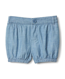 GAP | Gap シャンブレー バブルショートパンツ(デニムパンツ)