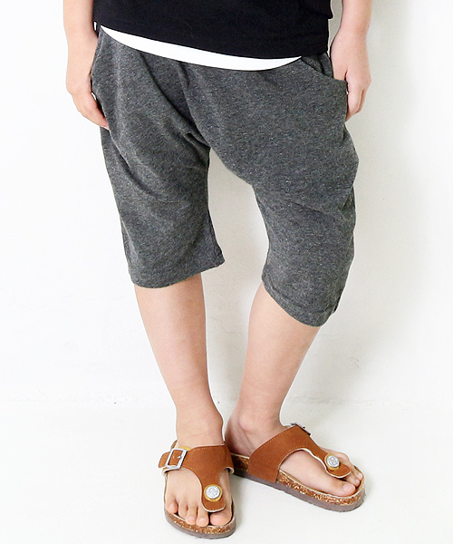 devirock(デビロック)の「サルエルイージーライトパンツ サルエルパンツ 7分丈パンツ(その他パンツ・キッズ・ネイビー/杢グレー/カーキ/ブラック/ヘザーチャコール/テラコッタ/グリーン系その他/パープル系その他・100cm/150cm/120cm/130cm/140cm/110cm/160cm)」の1枚目の写真