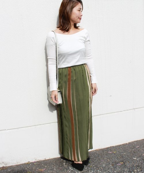 FIGARO Paris（フィガロパリ）の「FLYNNダブルストラップ ショルダーBAG◆（ショルダーバッグ・レディース・アイボリー/カーキ・FREE）」の3枚目の写真