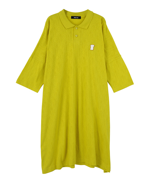 Ne-net(ネネット)の「ブランチポロ(ワンピース・レディース・イエロー/ホワイト/ブルー・02)」の7枚目の写真