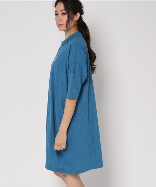 Ne-net(ネネット)の「ブランチポロ(ワンピース・レディース・イエロー/ホワイト/ブルー・02)」の11枚目の写真