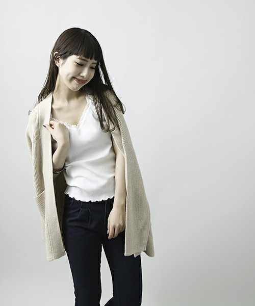 WEGO（ウィゴー）の「WEGO/2WAYレースタンクトップ（タンクトップ・レディース・オフホワイト/ブラック/ホワイト系その他5/ピンク/レッド/マスタード・FREE）」の13枚目の写真