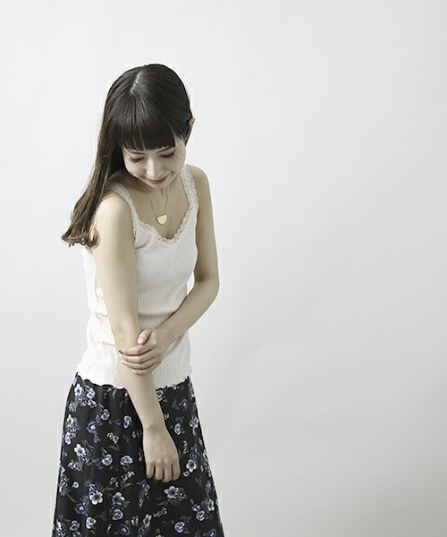 WEGO（ウィゴー）の「WEGO/2WAYレースタンクトップ（タンクトップ・レディース・オフホワイト/ブラック/ホワイト系その他5/ピンク/レッド/マスタード・FREE）」の20枚目の写真