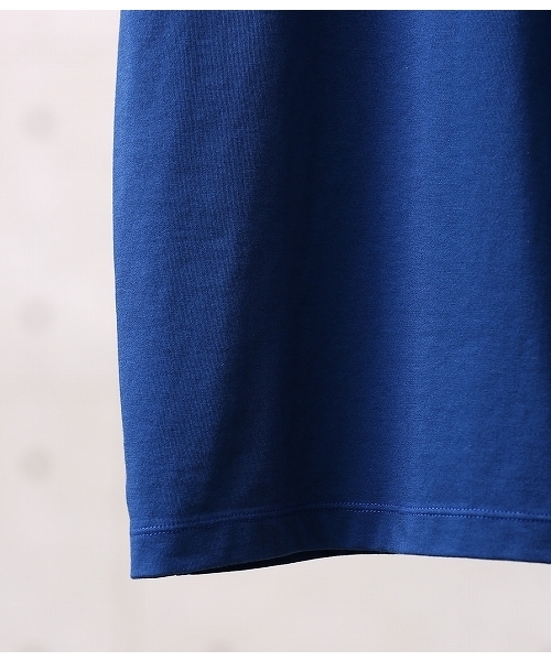 ADAM ET ROPE'(アダムエロペ)の「【機能素材】COOL MAX CN(Tシャツ/カットソー・メンズ・ホワイト/ネイビー/サックスブルー・L/M)」の4枚目の写真