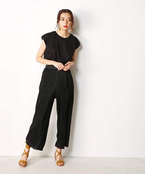 SLY（スライ）の「RELAX EASY PT（その他パンツ・レディース・ブラック/ベージュ/ネイビー・1/2）」の2枚目の写真