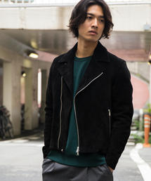 グリーンレーベルリラクシング　ライダースジャケット　スエード　ダブル　サイズ36 green label relaxing（グリーンレーベルリラクシング）の「ST