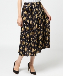 earth music&ecology | フラワープリントプリーツスカート(スカート)