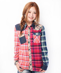 X-girl | CRAZY FLANNEL SHIRT(シャツ/ブラウス)