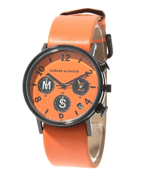 CABANE de ZUCCa（カバンドズッカ）の「TYPE WRITER　【UNISEX】（アナログ腕時計・メンズ・グリーン/オレンジ/ブラック×ゴールド/ブラウン・FREE）」の4枚目の写真
