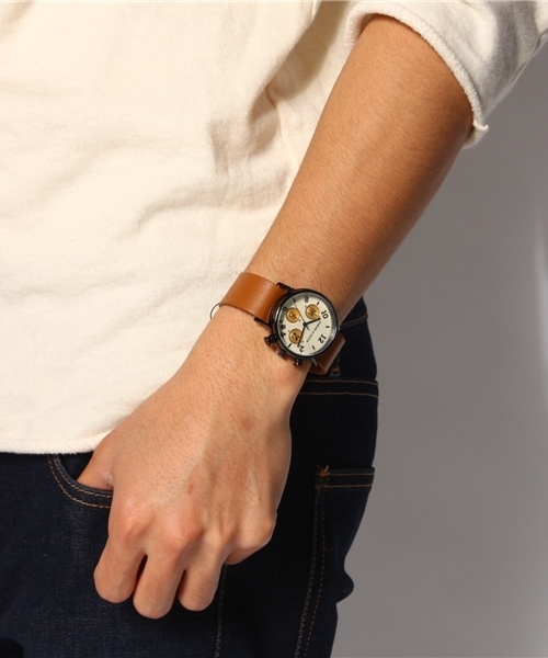 CABANE de ZUCCa（カバンドズッカ）の「TYPE WRITER　【UNISEX】（アナログ腕時計・メンズ・グリーン/オレンジ/ブラック×ゴールド/ブラウン・FREE）」の10枚目の写真
