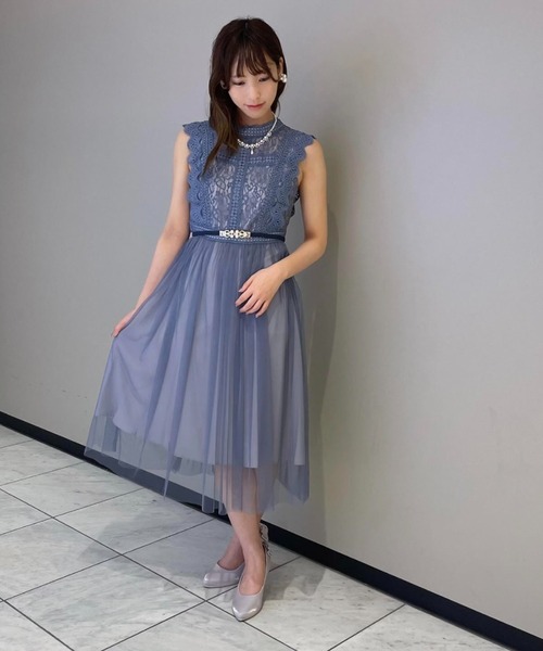 Cupid Heart(キューピッドハート)の「【Cupid Heart】結婚式アクセサリー 涙パール×ビジューネックレス(ネックレス・レディース・ベージュ・MEDIUM)」の9枚目の写真