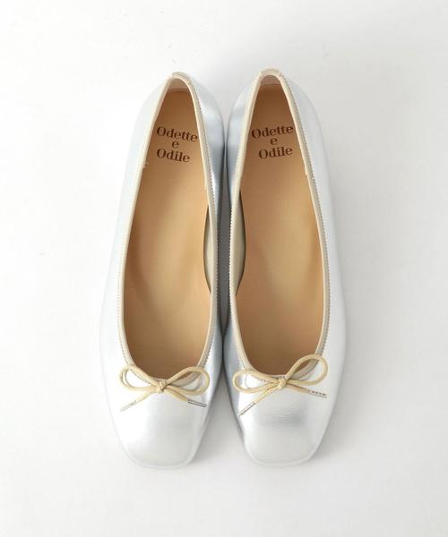 ODETTE E ODILE（オデットエオディール）の「【WEB限定】O バレエ CT15●☆↓↑/バレエシューズ（バレエシューズ・レディース・その他2/ブラック/レッド/オフホワイト/イエロー/ダークグレー/シルバー・22.5cm/22cm/23.5cm/23cm/24.5cm/24cm/25cm/21.5cm）」の7枚目の写真