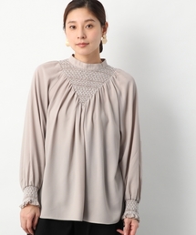 LEPSIM | スモッキングフェミニンブラウス　776268(シャツ/ブラウス)