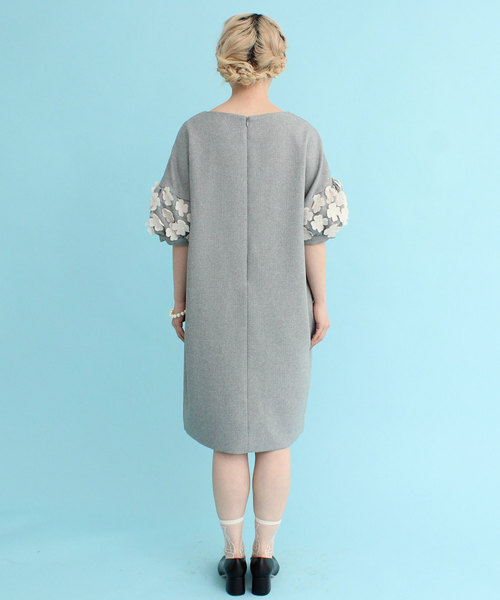 Peu お花袖op 1001op お花袖op ワンピース ワンピース Peu Pres プープレ のファッション 正規通販高評価 ワンピース