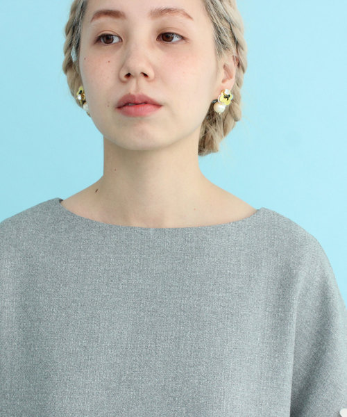 Peu お花袖op 1001op お花袖op ワンピース ワンピース Peu Pres プープレ のファッション 正規通販高評価 ワンピース