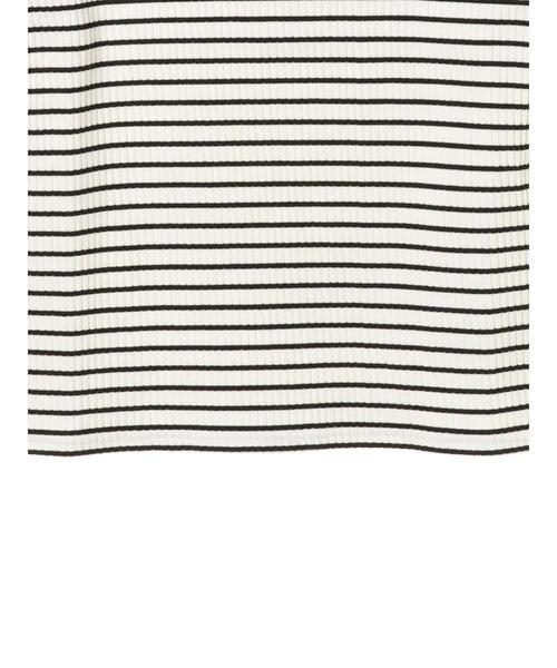 AMERICAN HOLIC（アメリカンホリック）の「・ベーシックテレコ5分袖プルオーバー（Tシャツ/カットソー・レディース・その他/オフホワイト/カーキ/ネイビー/ライトグレー/ブラック・L/M）」の19枚目の写真