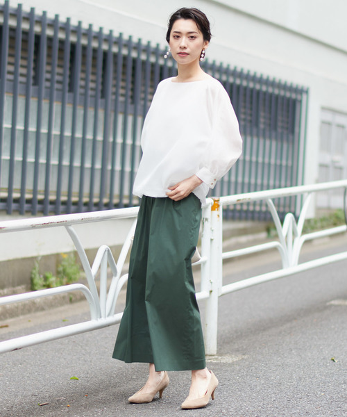 un dix cors（アンディコール）の「タイプライターキャタピラーパンツ（その他パンツ・レディース・ベージュ/ネイビー/グリーン・ﾌﾘ-）」の6枚目の写真