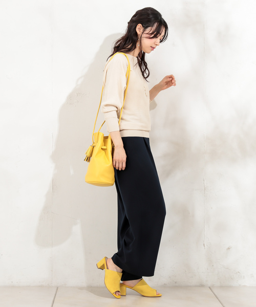 un dix cors（アンディコール）の「タイプライターキャタピラーパンツ（その他パンツ・レディース・ベージュ/ネイビー/グリーン・ﾌﾘ-）」の7枚目の写真