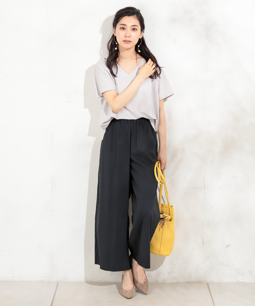 un dix cors（アンディコール）の「タイプライターキャタピラーパンツ（その他パンツ・レディース・ベージュ/ネイビー/グリーン・ﾌﾘ-）」の8枚目の写真