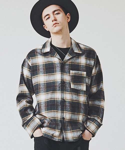 CHORD NUMBER EIGHT（コードナンバーエイト）の「CHECK PAJAMA SHIRT（シャツ/ブラウス・メンズ・ブラック/グリーン/レッド・X-SMALL/SMALL/MEDIUM/LARGE）」の3枚目の写真