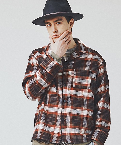 CHORD NUMBER EIGHT（コードナンバーエイト）の「CHECK PAJAMA SHIRT（シャツ/ブラウス・メンズ・ブラック/グリーン/レッド・X-SMALL/SMALL/MEDIUM/LARGE）」の4枚目の写真