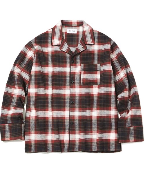 CHORD NUMBER EIGHT（コードナンバーエイト）の「CHECK PAJAMA SHIRT（シャツ/ブラウス・メンズ・ブラック/グリーン/レッド・X-SMALL/SMALL/MEDIUM/LARGE）」の5枚目の写真