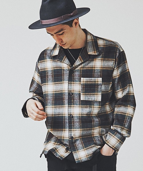 CHORD NUMBER EIGHT（コードナンバーエイト）の「CHECK PAJAMA SHIRT（シャツ/ブラウス・メンズ・ブラック/グリーン/レッド・X-SMALL/SMALL/MEDIUM/LARGE）」の11枚目の写真