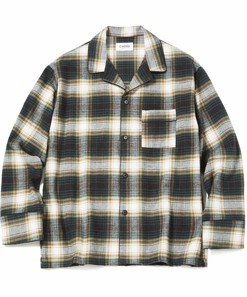 CHORD NUMBER EIGHT（コードナンバーエイト）の「CHECK PAJAMA SHIRT（シャツ/ブラウス・メンズ・ブラック/グリーン/レッド・X-SMALL/SMALL/MEDIUM/LARGE）」の12枚目の写真