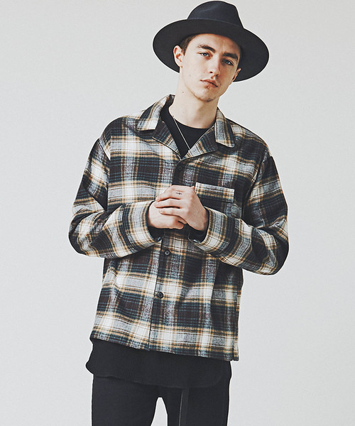 CHORD NUMBER EIGHT（コードナンバーエイト）の「CHECK PAJAMA SHIRT（シャツ/ブラウス・メンズ・ブラック/グリーン/レッド・X-SMALL/SMALL/MEDIUM/LARGE）」の15枚目の写真