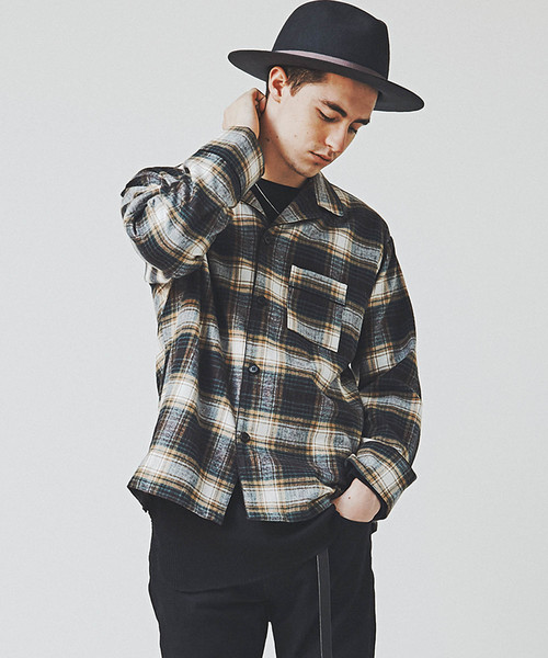 CHORD NUMBER EIGHT（コードナンバーエイト）の「CHECK PAJAMA SHIRT（シャツ/ブラウス・メンズ・ブラック/グリーン/レッド・X-SMALL/SMALL/MEDIUM/LARGE）」の16枚目の写真