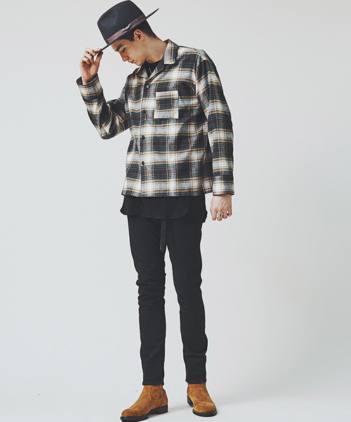 CHORD NUMBER EIGHT（コードナンバーエイト）の「CHECK PAJAMA SHIRT（シャツ/ブラウス・メンズ・ブラック/グリーン/レッド・X-SMALL/SMALL/MEDIUM/LARGE）」の17枚目の写真
