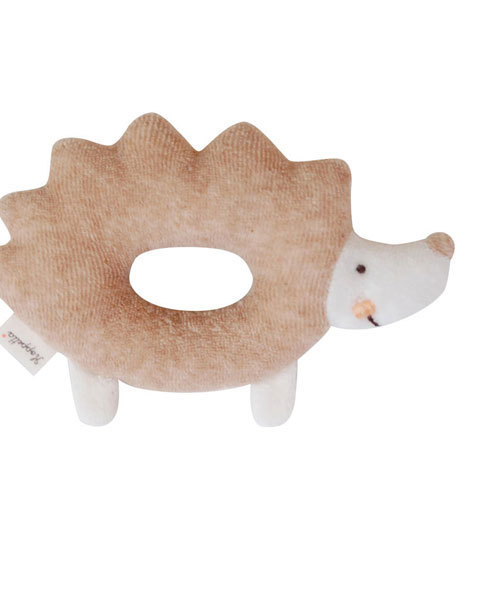 Hoppetta（ホッペッタ）の「【Hoppetta（ホッペッタ）】 ふくふく6重ガーゼスリーパー＋ガラガラ　ラッピング済ギフトセット（ベビーギフト・キッズ・ブルー/ピンク・ONE SIZE）」の4枚目の写真