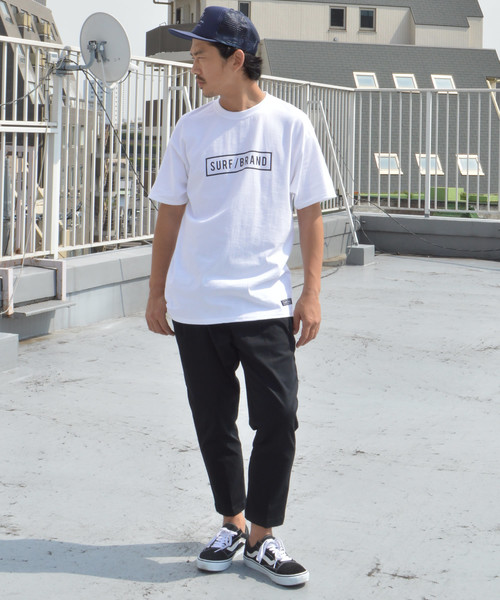 SURF/BRAND（サーフブランド）の「SB　Champion BOXLOGO × TEAMLOGO TSHIRT（Tシャツ/カットソー・メンズ・ホワイト/ブラック・S/M/L）」の6枚目の写真