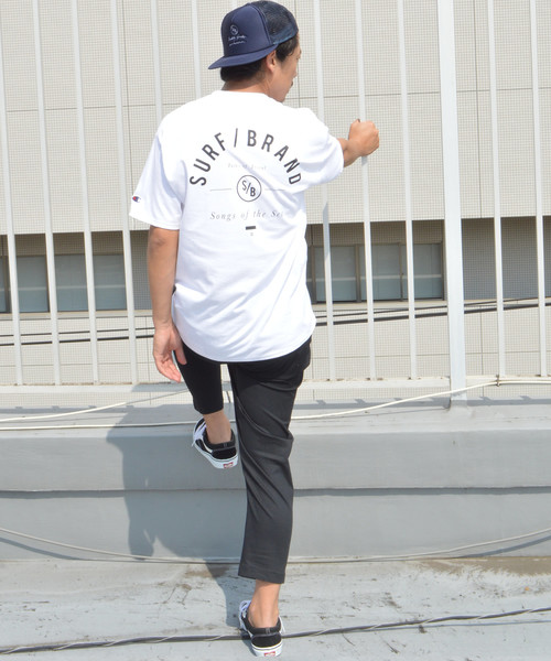 SURF/BRAND（サーフブランド）の「SB　Champion BOXLOGO × TEAMLOGO TSHIRT（Tシャツ/カットソー・メンズ・ホワイト/ブラック・S/M/L）」の7枚目の写真