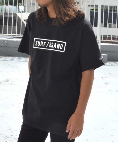 SURF/BRAND（サーフブランド）の「SB　Champion BOXLOGO × TEAMLOGO TSHIRT（Tシャツ/カットソー・メンズ・ホワイト/ブラック・S/M/L）」の8枚目の写真