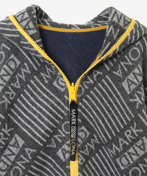 MARK & LONA（マークアンドロナ）の「Frontline Knit Hoody | MEN（パーカー・メンズ・ヘザーグレー/レッド・48/50/52）」の7枚目の写真