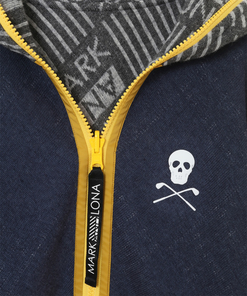 MARK & LONA（マークアンドロナ）の「Frontline Knit Hoody | MEN（パーカー・メンズ・ヘザーグレー/レッド・48/50/52）」の13枚目の写真