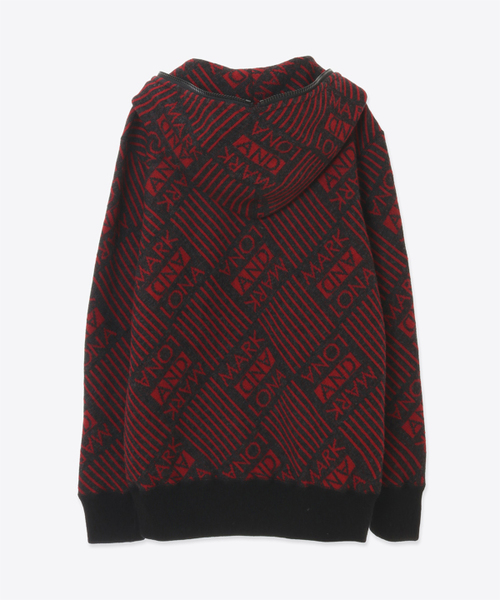 MARK & LONA（マークアンドロナ）の「Frontline Knit Hoody | MEN（パーカー・メンズ・ヘザーグレー/レッド・48/50/52）」の15枚目の写真