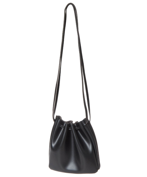 Edit Sheen（エディットシーン）の「フェイクレザー巾着バッグ（ハンドバッグ・レディース・ブラック/グレー・FREE）」の8枚目の写真