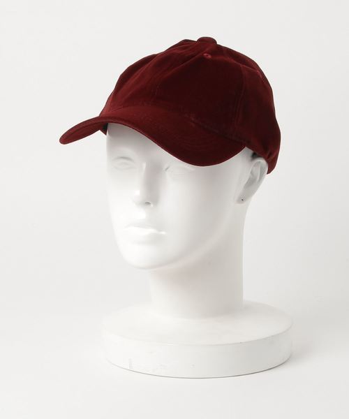 U.Q（ユウキュウ）の「リブベロアローキャップ（キャップ・レディース・ブラック/ベージュ/ダークグレー/ワイン・FREE）」の4枚目の写真