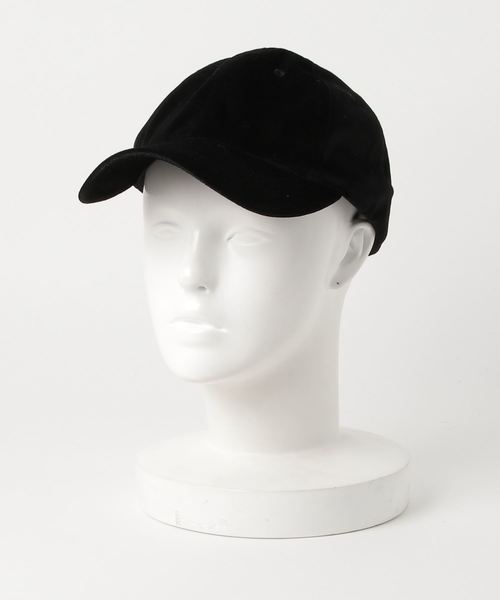 U.Q（ユウキュウ）の「リブベロアローキャップ（キャップ・レディース・ブラック/ベージュ/ダークグレー/ワイン・FREE）」の2枚目の写真