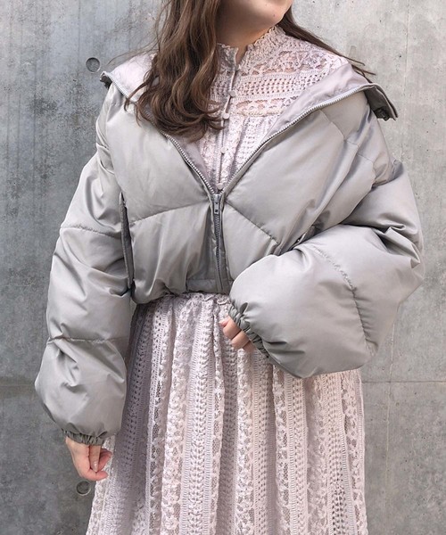 one after another NICE CLAUP(ワンアフターアナザーナイスクラップ)の「newエコダウンジャケット(ダウンジャケット/コート・レディース・ブラック/ベージュ/カーキ・FREE)」の13枚目の写真